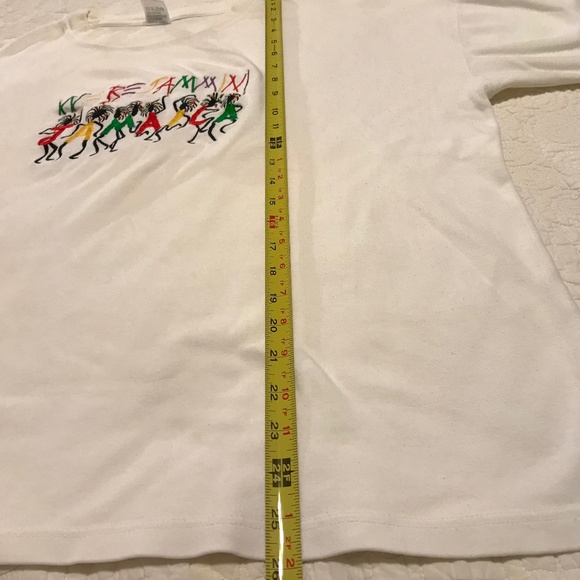 Unisex white t-shirt embroidered with “We be Jammin” & “Jamaica” (4XL) - Picture 8 of 12